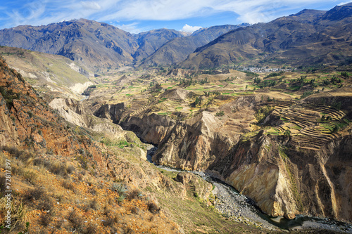 The canyon Colca is the deepest in the world