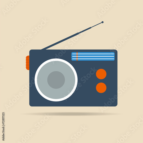 Radio vector icon photo