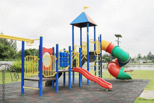 Children's playground at park