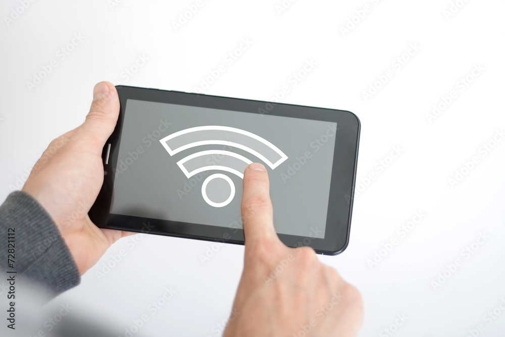 Business button Wifi signal icon connection Business button Wifi signal icon connection