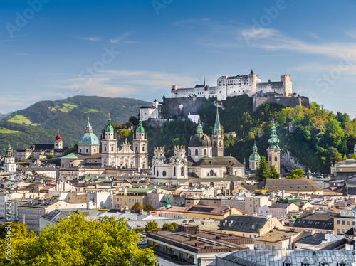 Obraz na płótnie Historic city of Salzburg, Salzburger Land, Austria w salonie