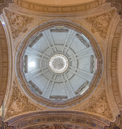Fotografia, Obraz Seville - The cupola of baroque Church of El Salvador