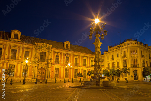 Seville - Plaza del Triumfo and Archiepiscopal palace photo