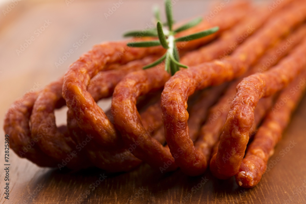 Kabanos - Polish long thin dry sausage made of pork