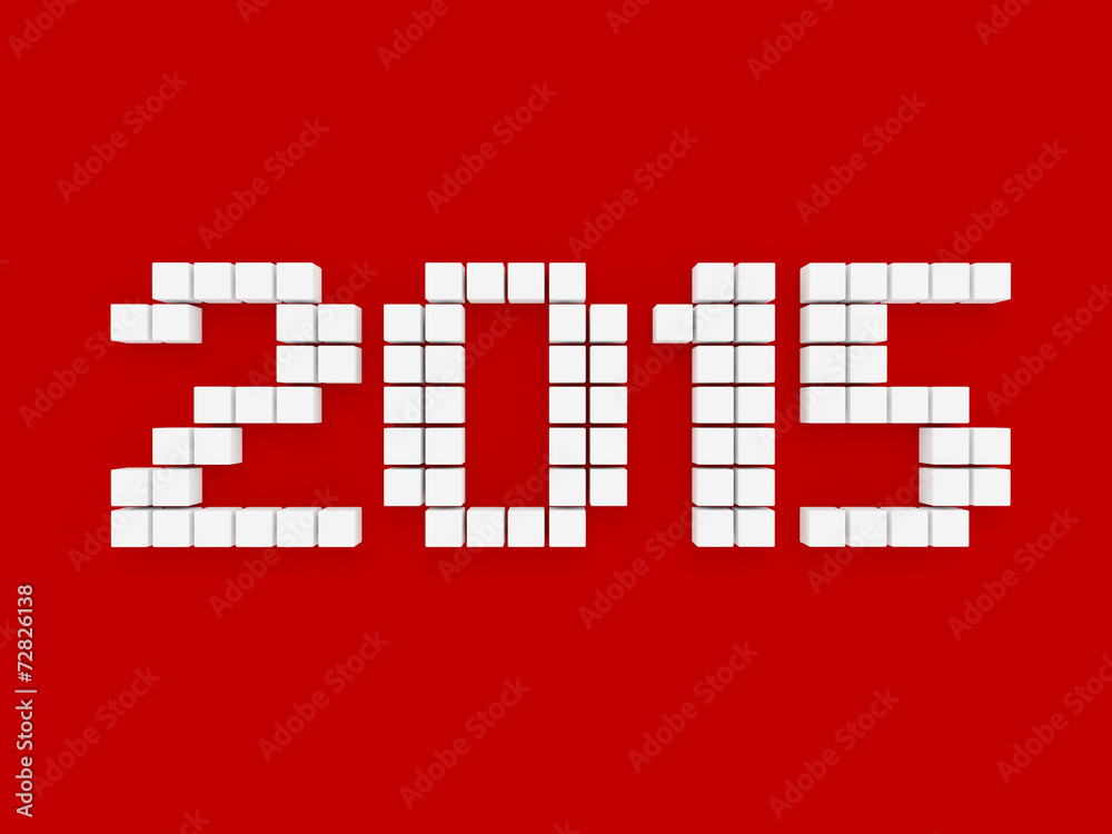 Obraz premium Happy new year 2015 Text