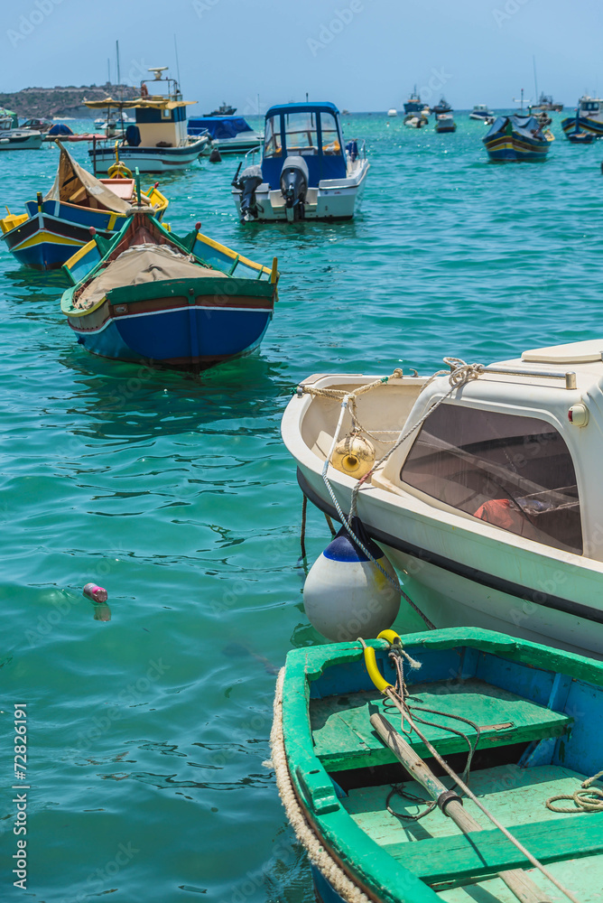 Fishing boats, luzzu Fishing boats, luzzu