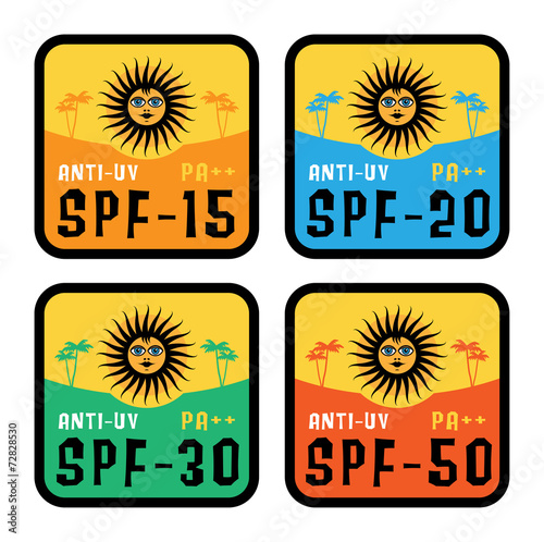 Anti-UV labels or stickers