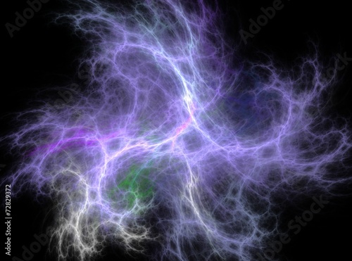 Purple discharge abstract fractal effect light background © cobracz