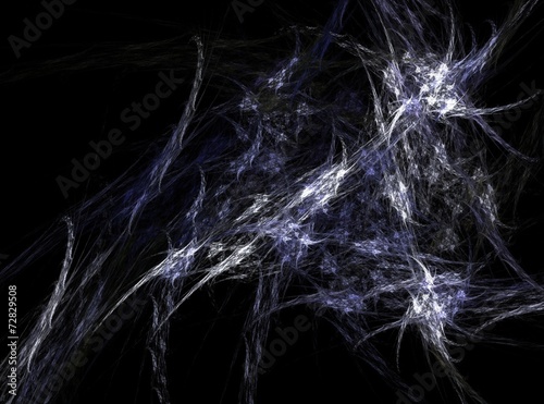Violet bright nebula abstract fractal effect light background