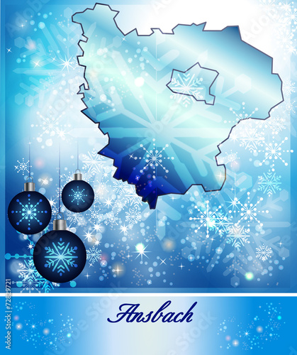 Karte von Ansbach