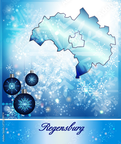 Karte von Regensburg photo