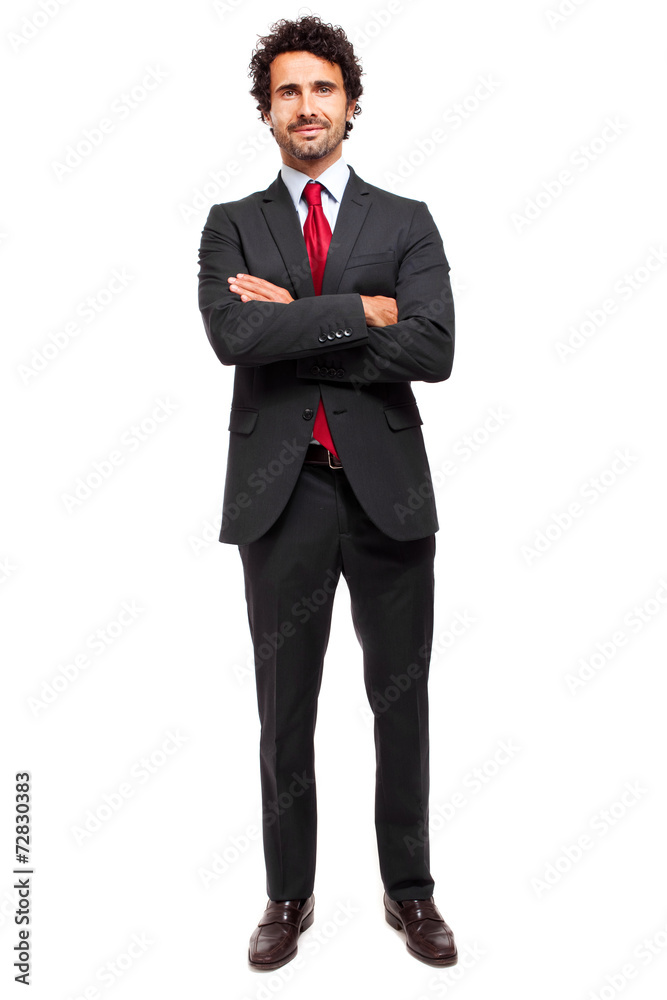 Mature manager full length isolated on white Mature manager full length isolated on white