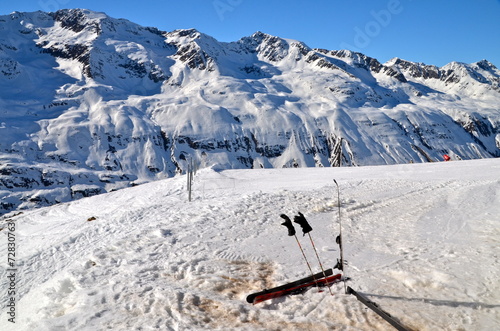 Alpine ski resort in Sölden in Otztal Alps, Tirol, Austria © lucazzitto