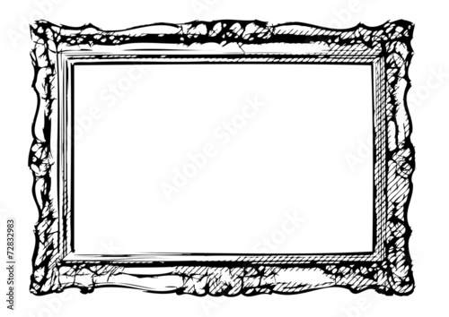 The antique vector frame