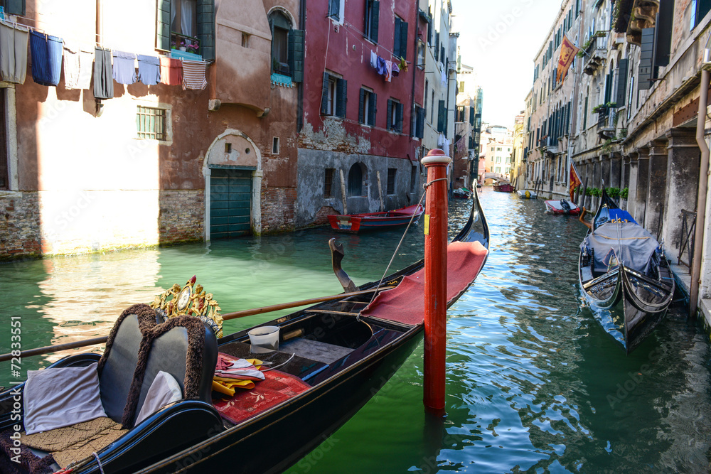 Venice Italy - Gondola and Buildings