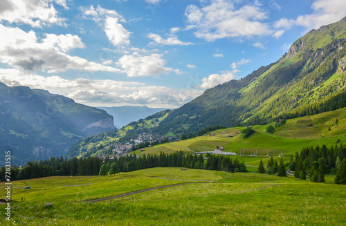 Amazing view of Swiss Alps  Switzerland