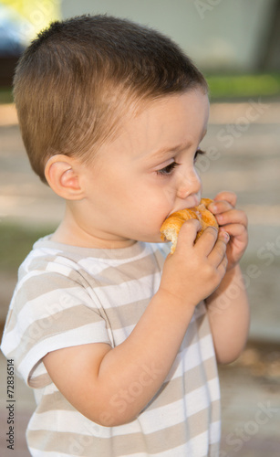 child with a bun