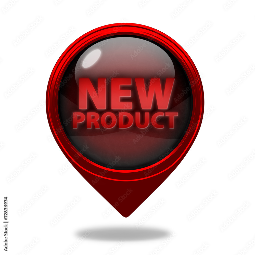 new product pointer icon on white background new product pointer icon on white background
