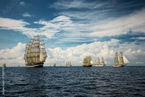 Fantastic beautiful sailing ships