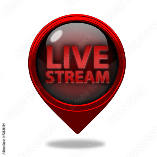 Free Download Live stream pointer icon on white background - GFXLoad