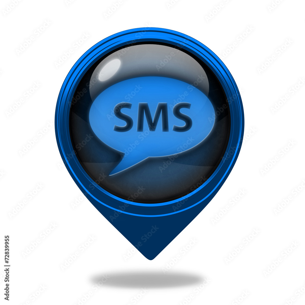 sms pointer icon on white background sms pointer icon on white background