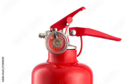 Fire extinguisher isolated on white