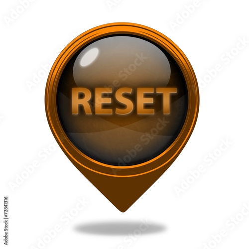 Obraz na płótnie reset pointer icon on white background