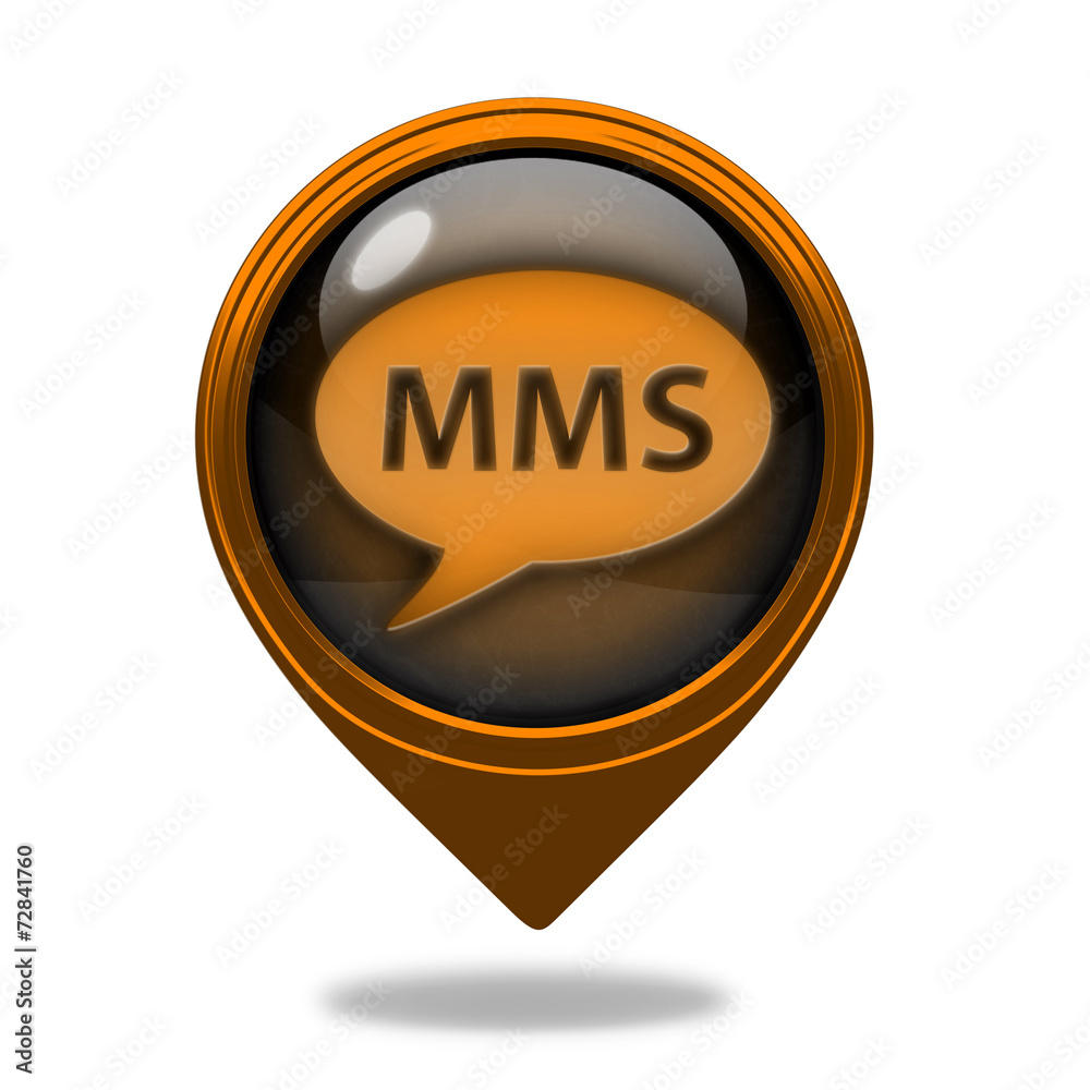 mms pointer icon on white background mms pointer icon on white background