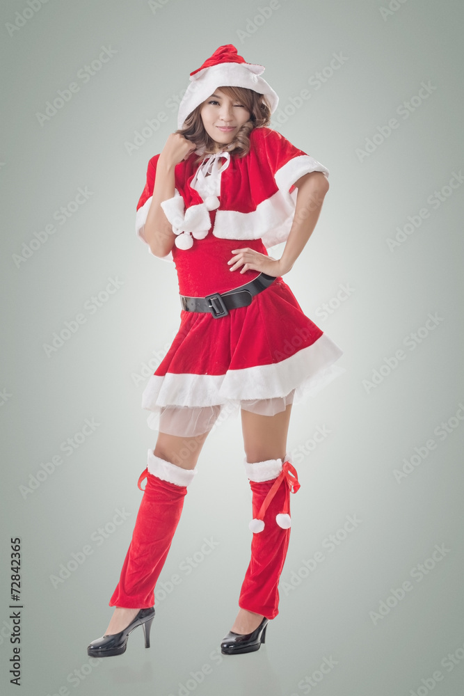 Attractive Christmas lady Attractive Christmas lady