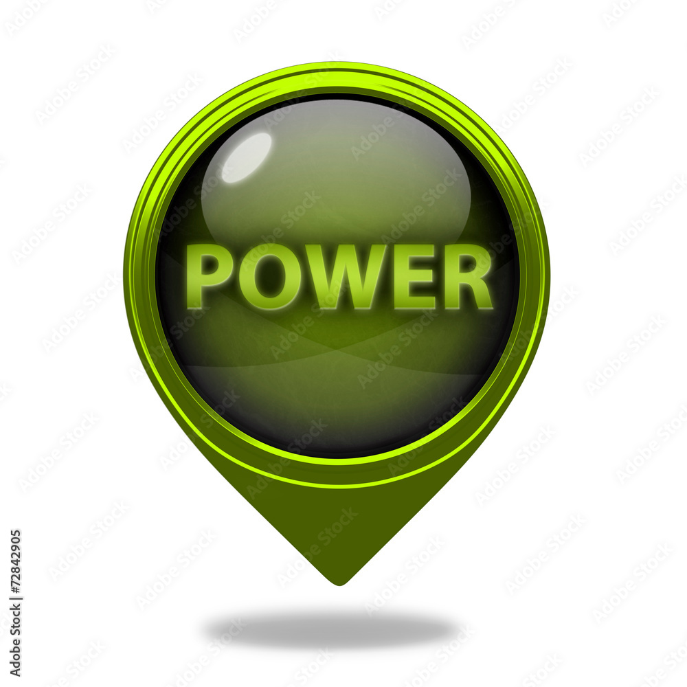 power pointer icon on white background power pointer icon on white background