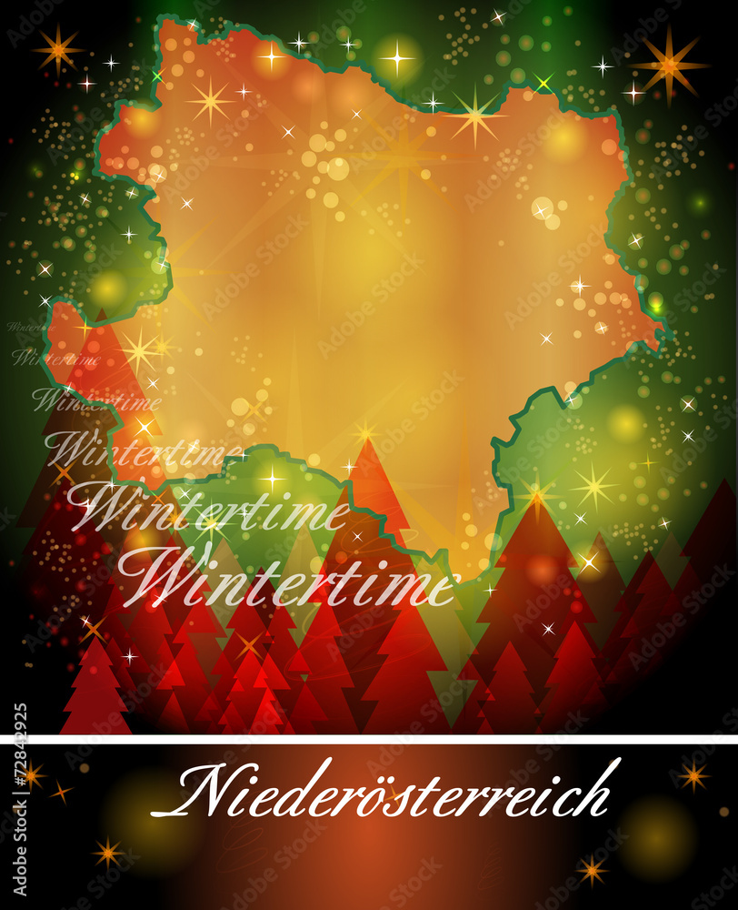 Karte von Niederoesterreich Stock Vector | Adobe Stock
