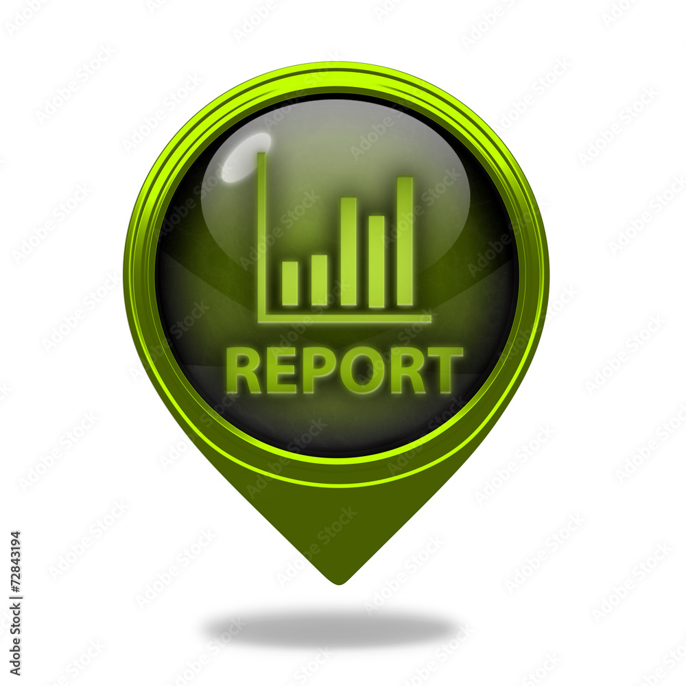 Report pointer icon on white background Report pointer icon on white background