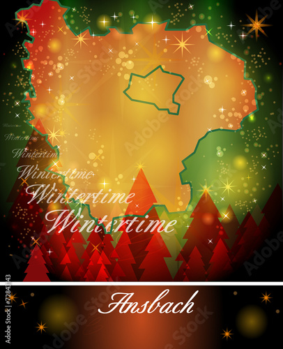 Karte von Ansbach