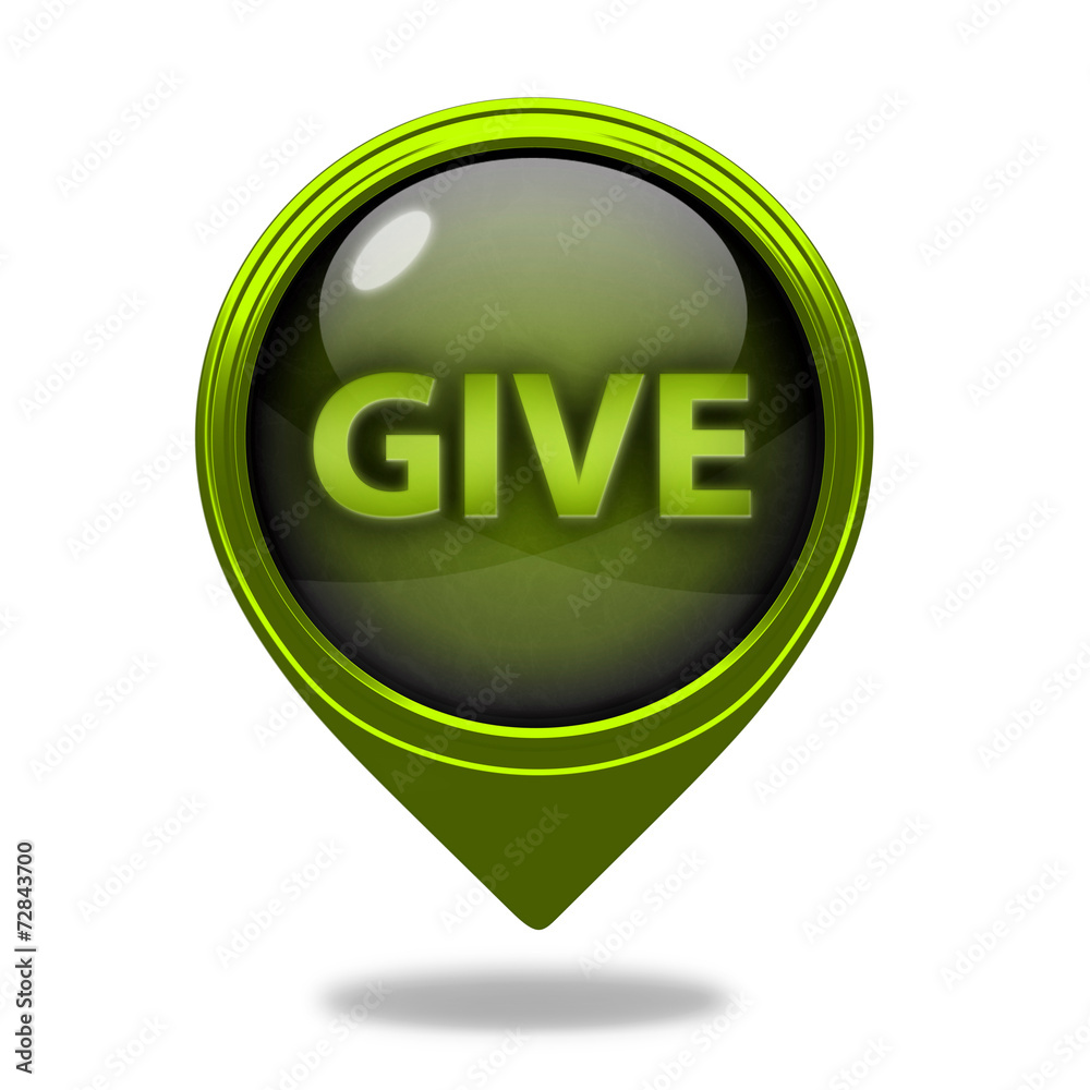 Give pointer icon on white background Give pointer icon on white background