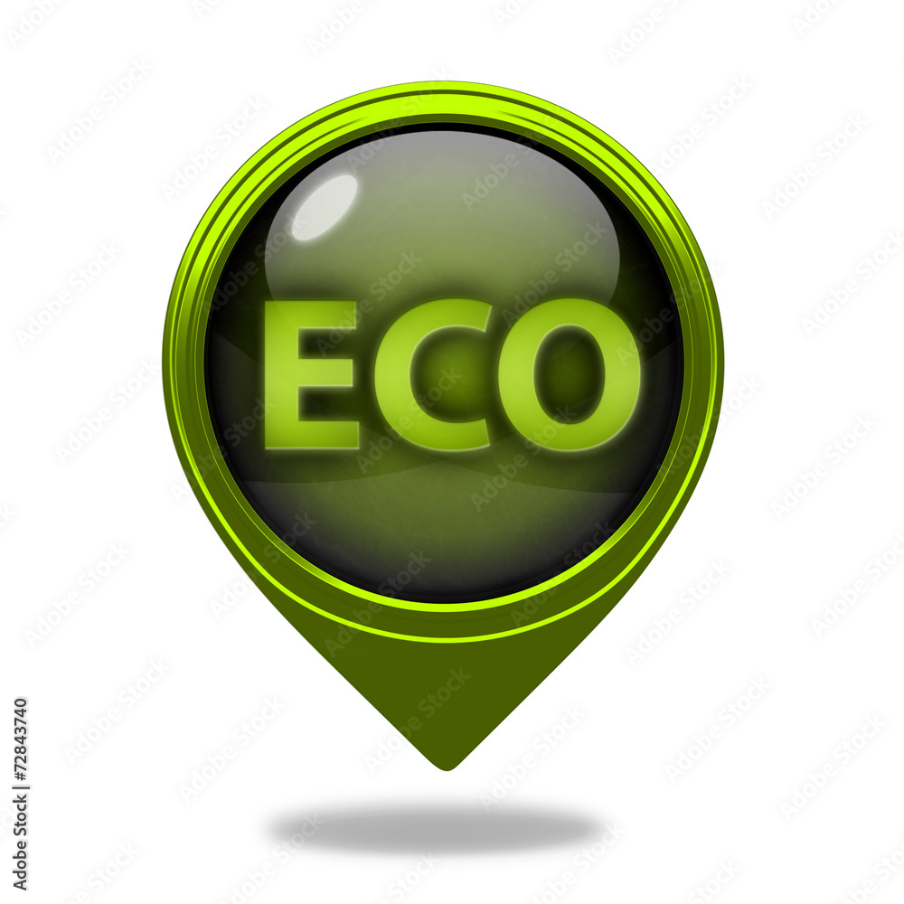 eco pointer icon on white background eco pointer icon on white background