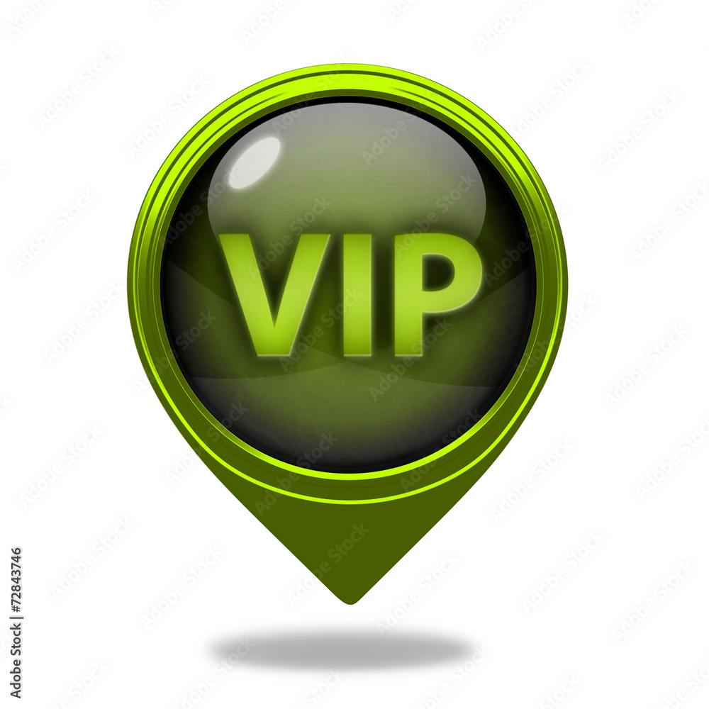 Vip pointer icon on white background Vip pointer icon on white background