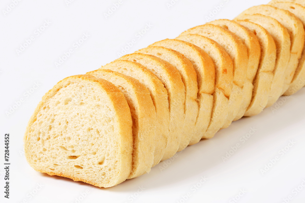 Sliced baguette