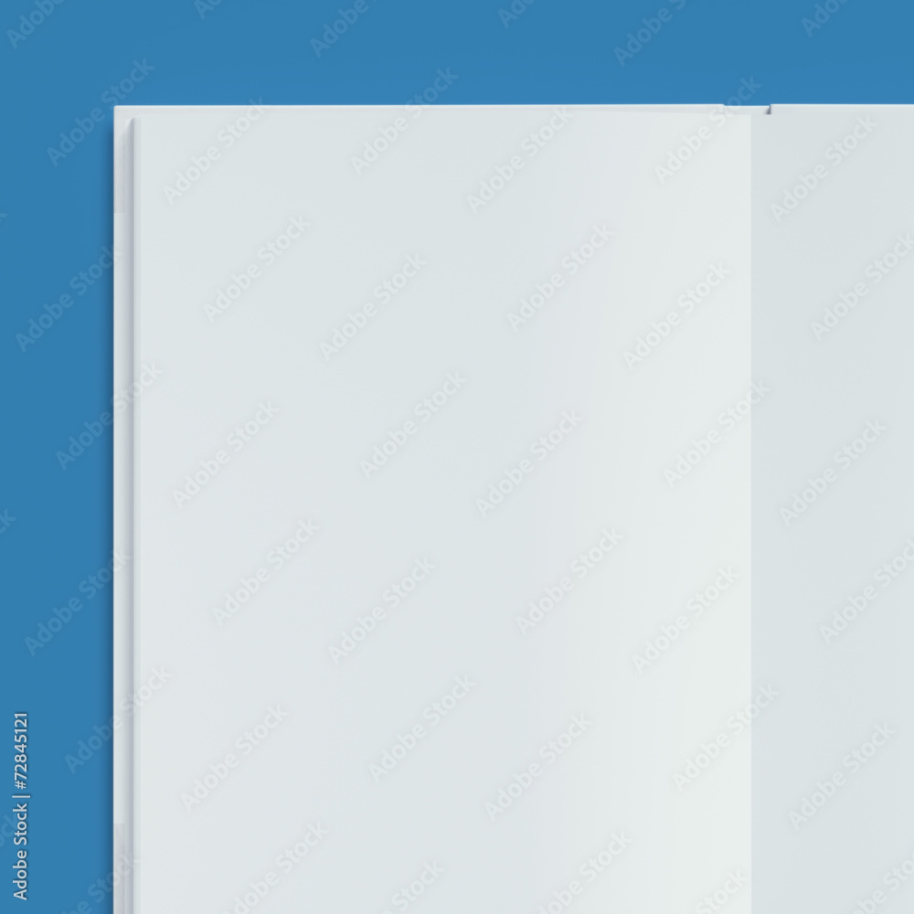 Opened book on blue background Opened book on blue background