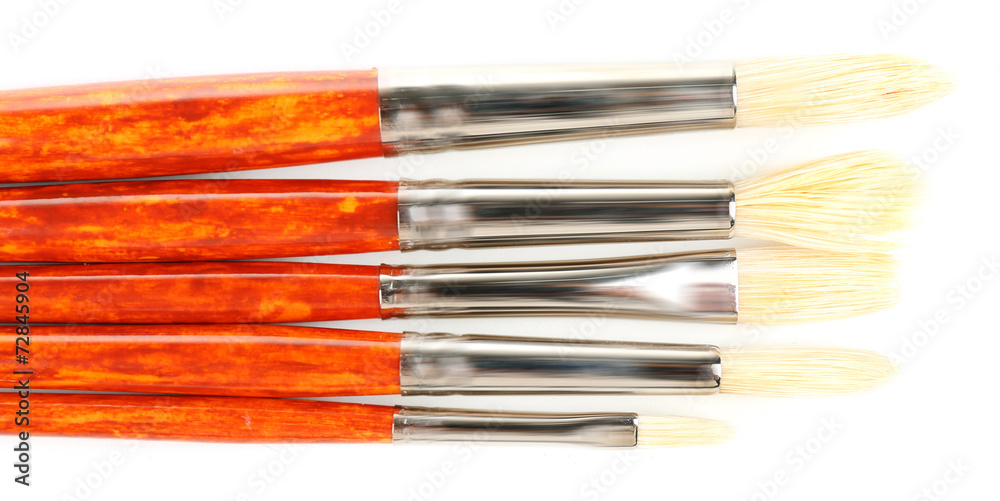 Fototapeta premium Paint brushes isolated on white