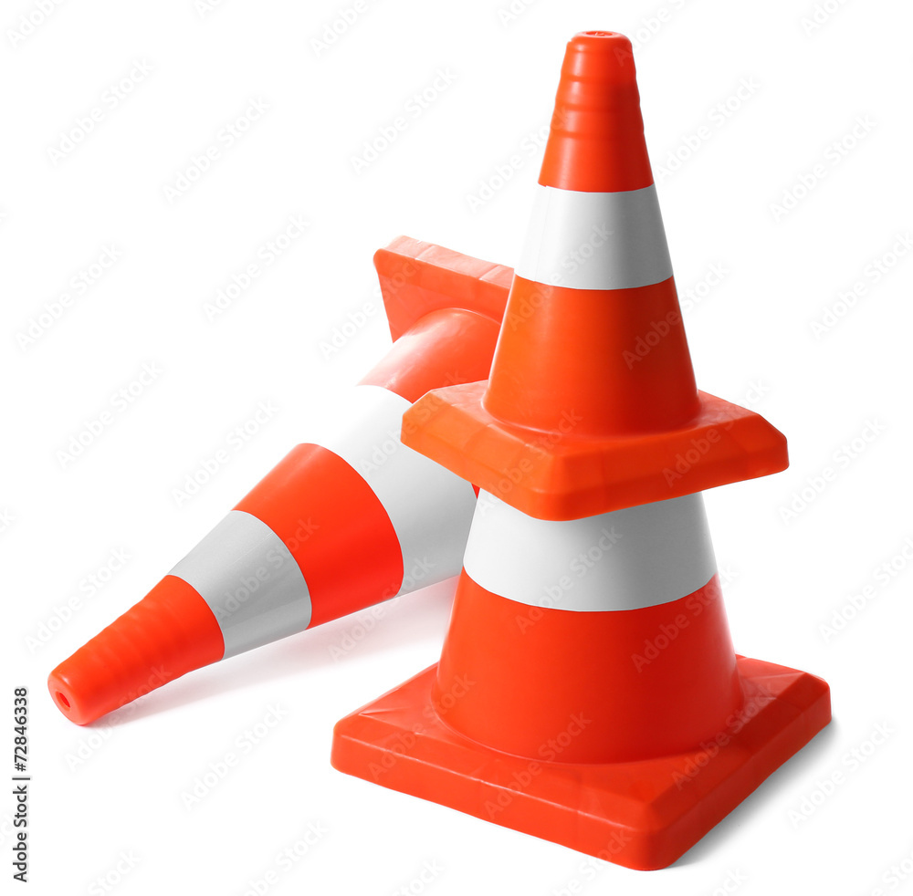 Traffic cone isolated on white Traffic cone isolated on white
