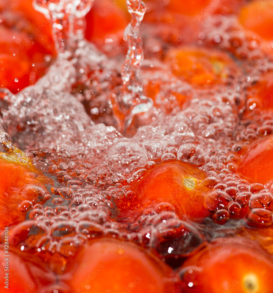 Fresh tomatoes in water Fresh tomatoes in water