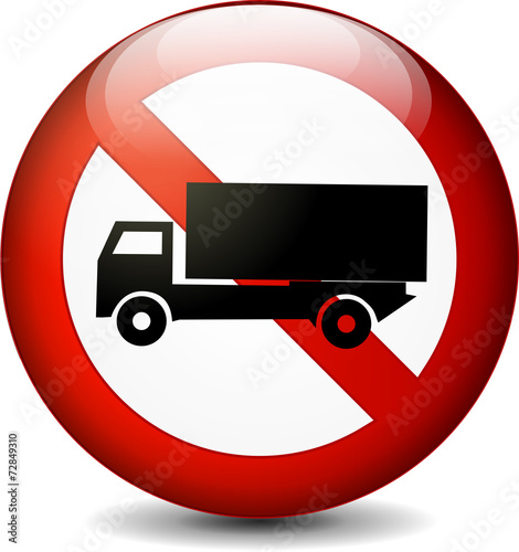 no trucks sign
