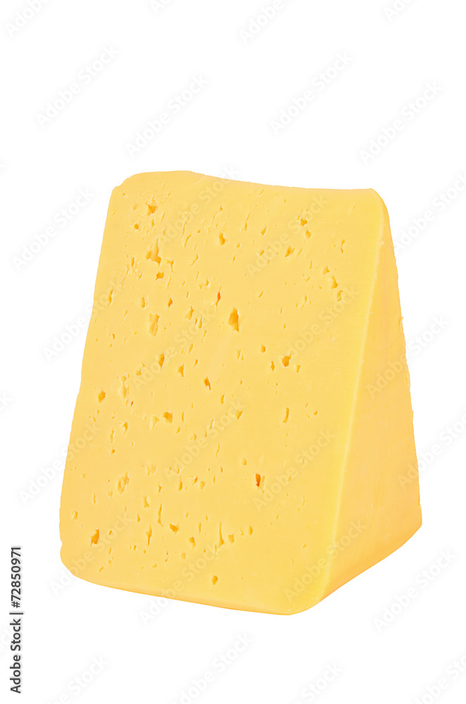 The cheese isolated on white background