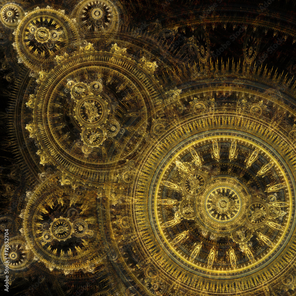 Clockwork abstract background