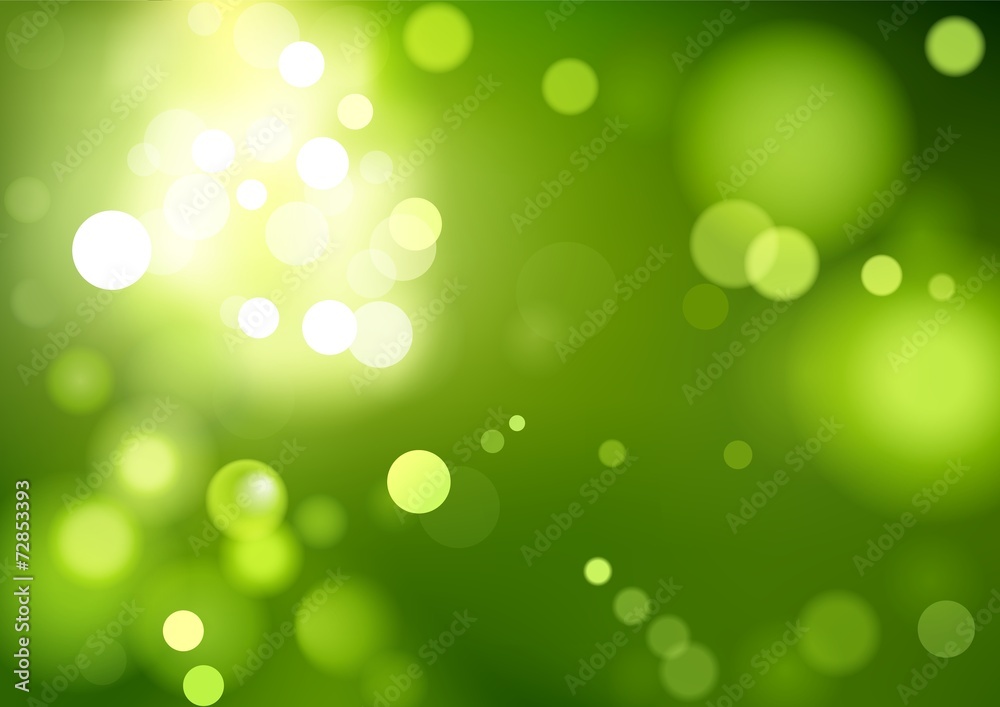 Green Bokeh Background - Abstract Illustration Green Bokeh Background - Abstract Illustration