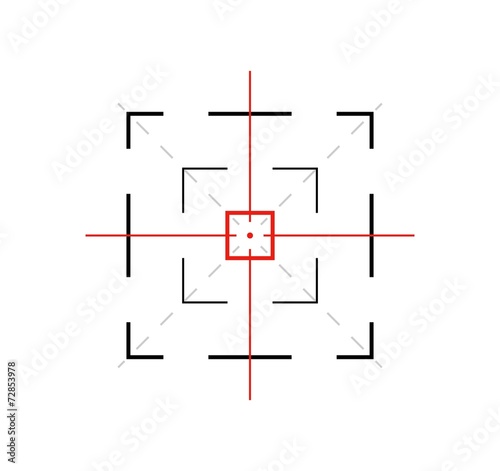 crosshair on white background