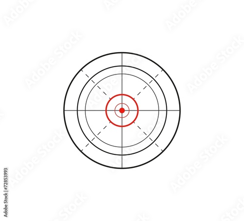 crosshair on white background
