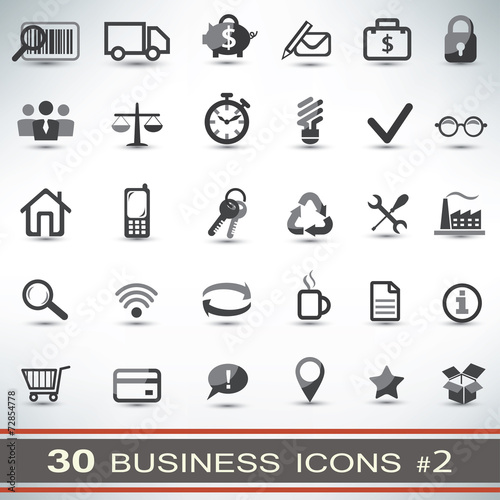 30 business icons set