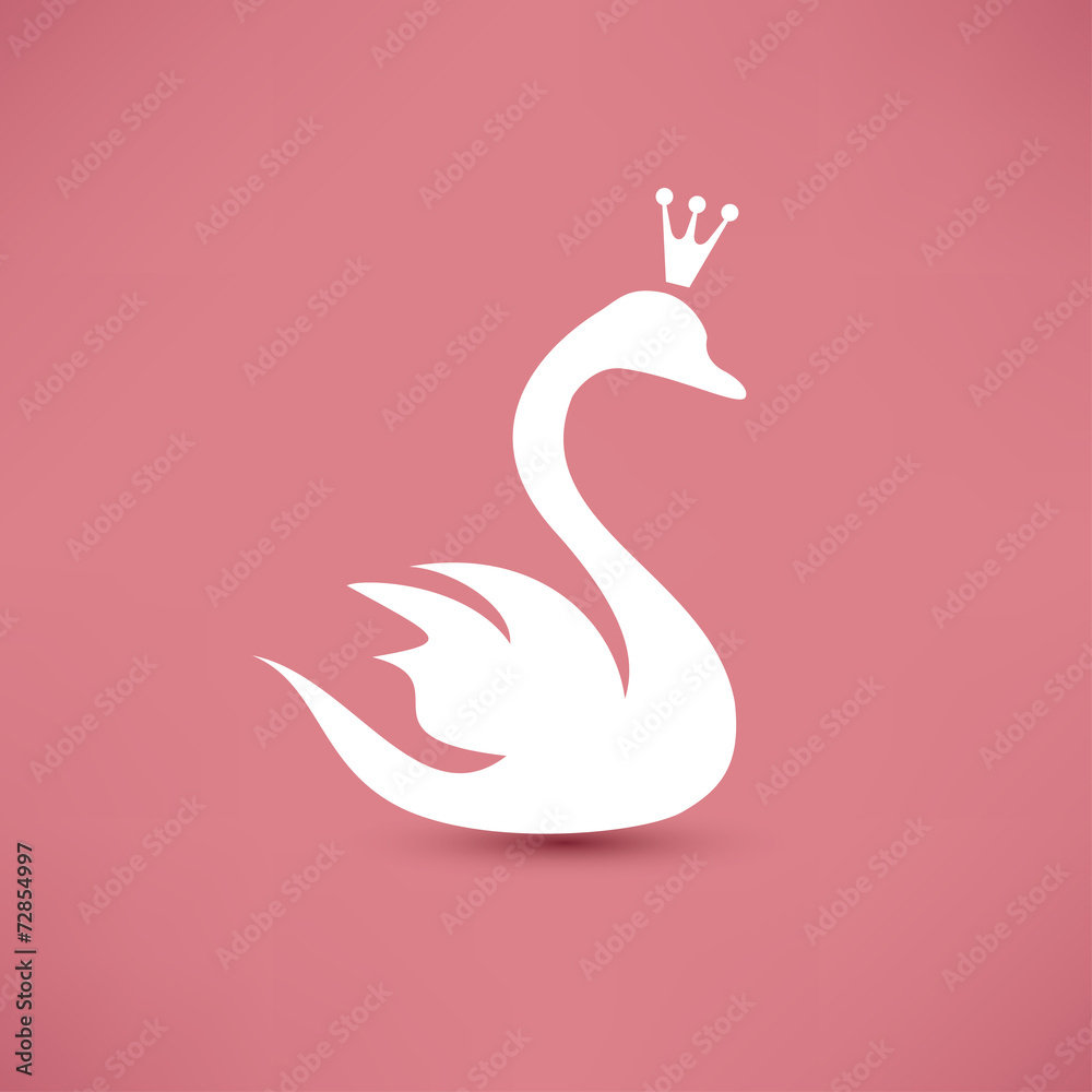 Fototapeta premium swan symbol