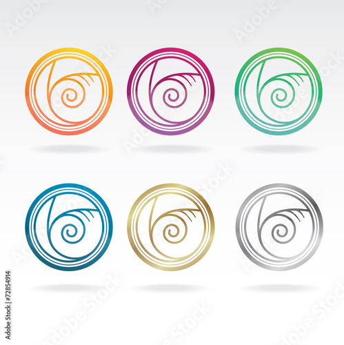 shell icon colours set